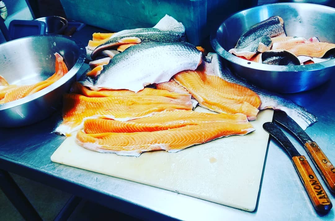 Fresh filleted Lake Trout